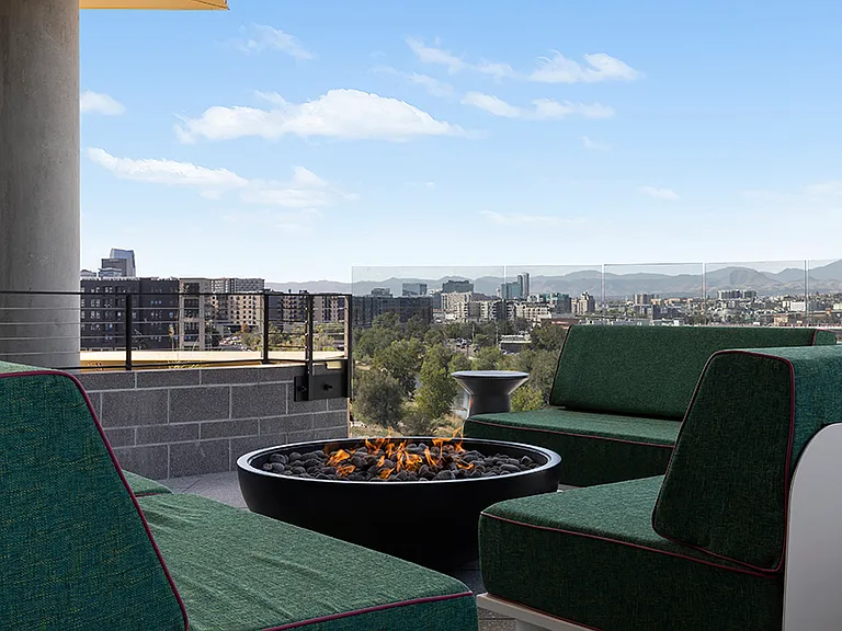 Outdoor firepit to get cozy