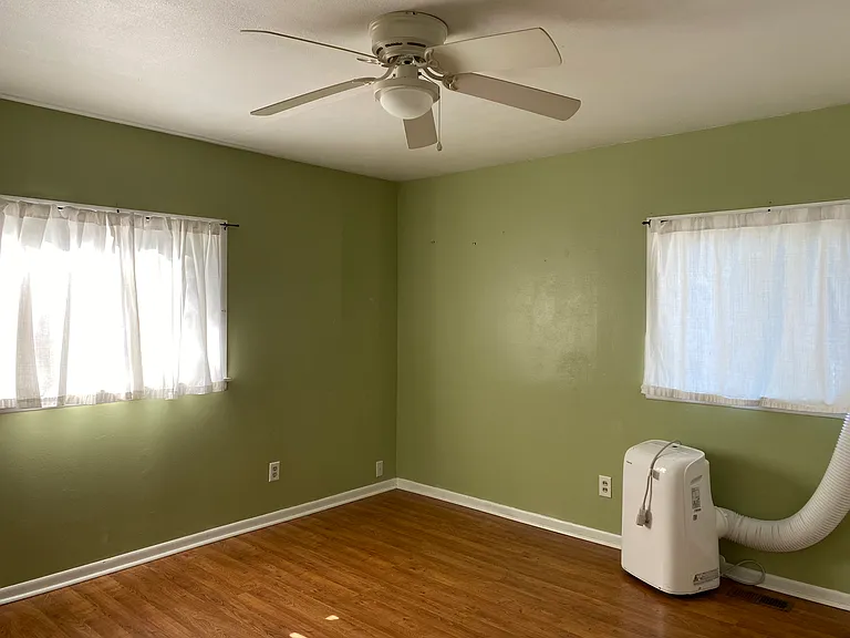Bedroom with AC unit