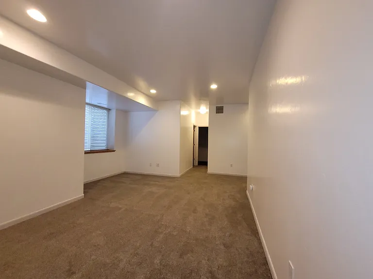 Family room to storage and mechanical closet