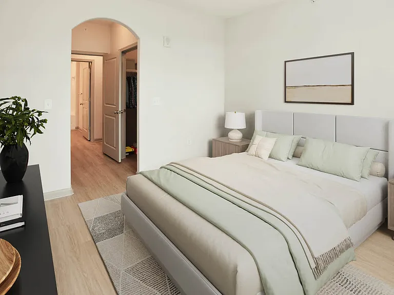 Bedroom with Hard Surface Flooring