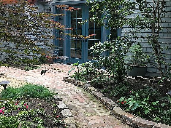 Back yard garden path