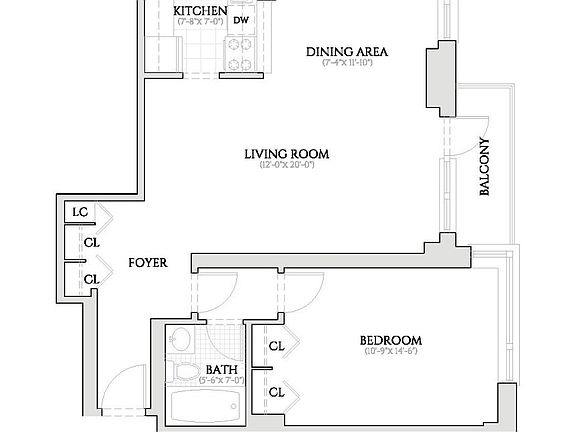2nd image of 124 W 60th St APT 29L