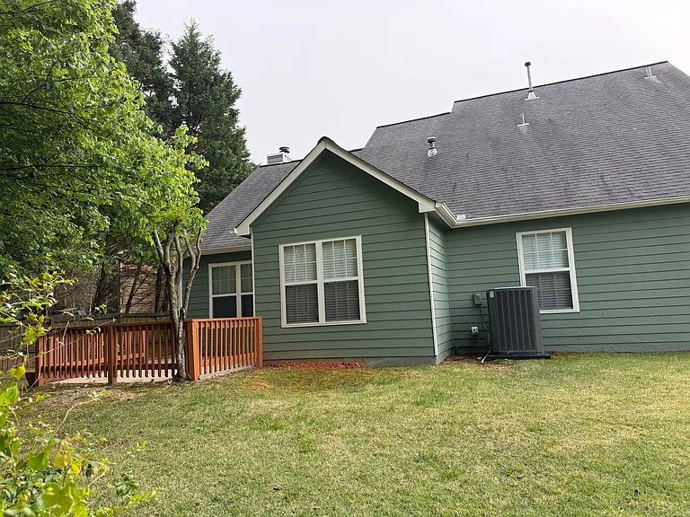 Back Porch with Cement Patio