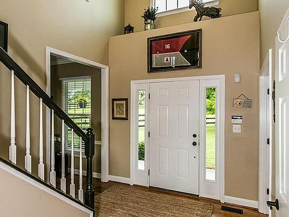 Spacious foyer for greeting guests..
