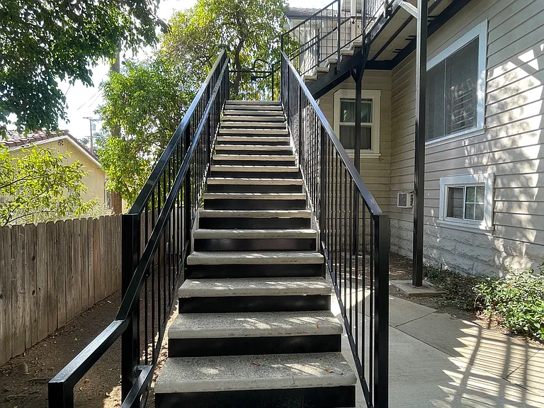 front staircase looking up