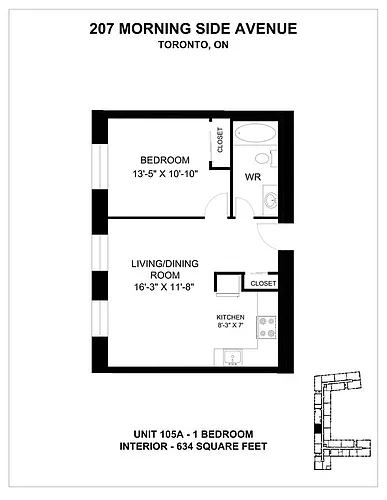 Floor plan 207-105A