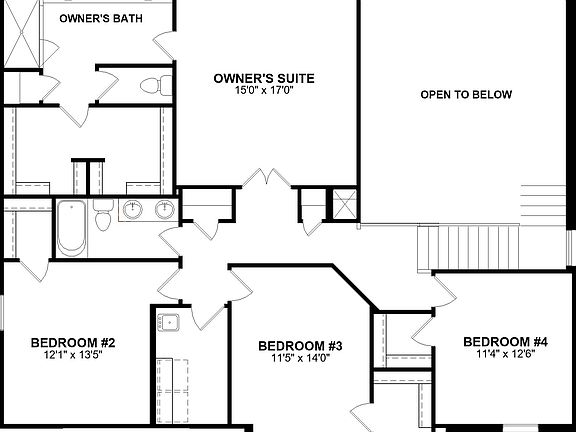 floor plan second level