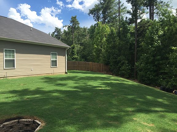 Backyard View with Fire Pit