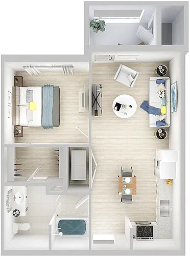 Floor plan 1 Bedroom