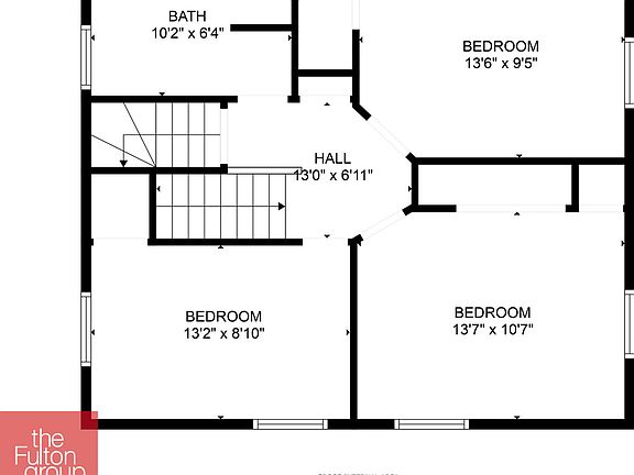 2nd floor with the primary bathroom