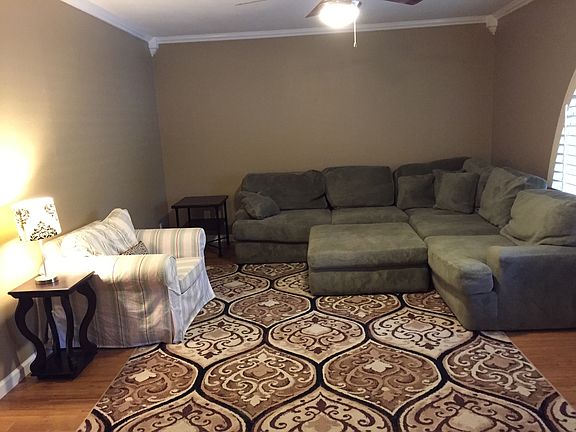 Living room with ceiling fan