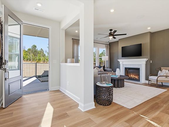 Front Entry Through 8 Doorway with Half Wall