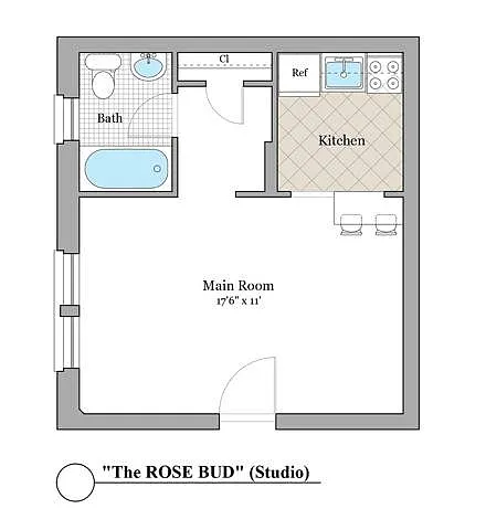 Floor plan Rose Bud