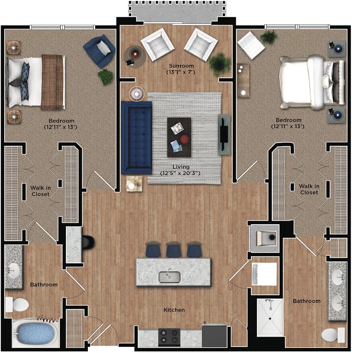 Floor plan 2Bd