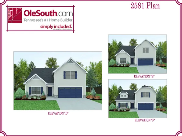 2581 Elevation DEF Plan, Salem Landing