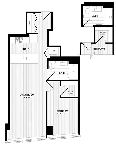 Floor plan 1 Bed/1 Bath-1A-12
