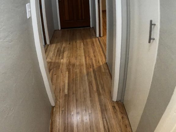 Hallway looking towards front door (15'x4')