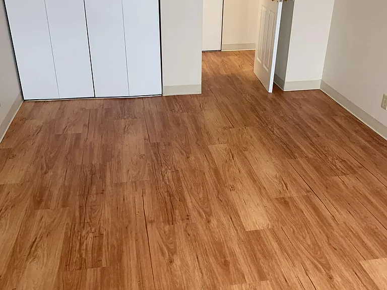 large bedroom with large closets