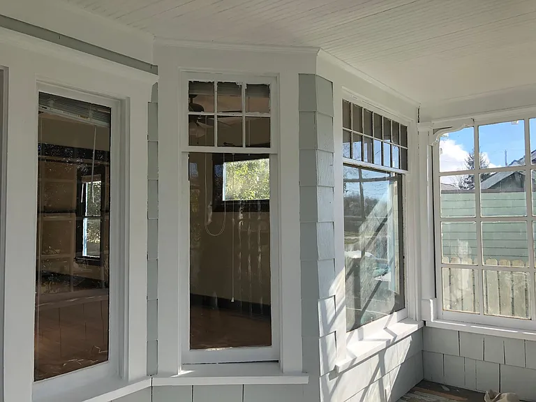 Light filled heated front sun porch.