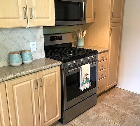 Kitchen-New stainless steel oven and microwave