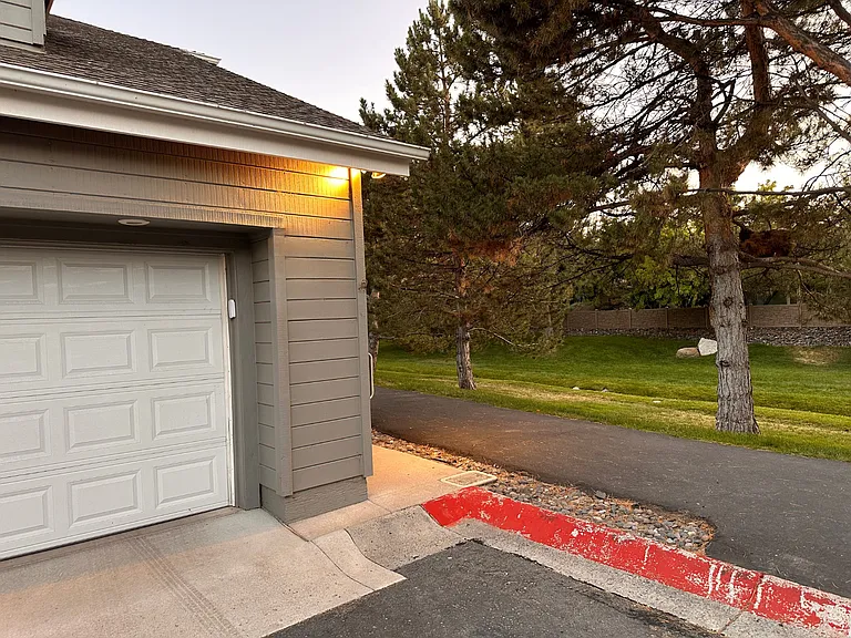 Two-car garage.