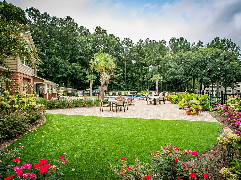 Landscaped Lawns and Courtyards