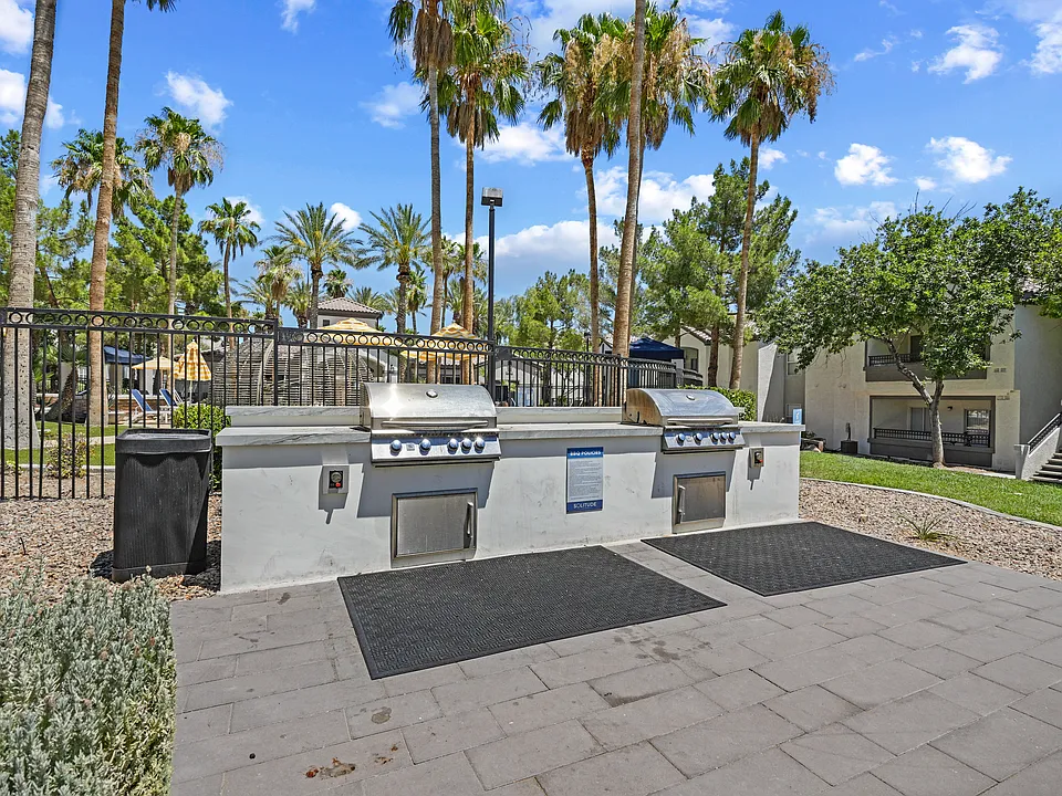 Fire up the grill and enjoy outdoor dining with friends.