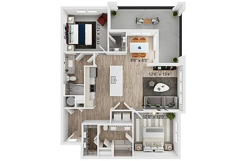 Floor plan B2-B