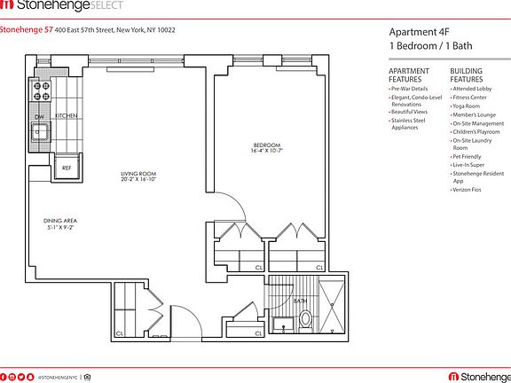 2nd image of 400 E 57th St APT 4F
