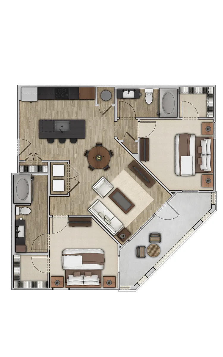 Floor plan B1 - Indigo