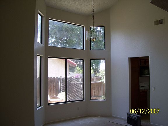 Side view of windows to side of home