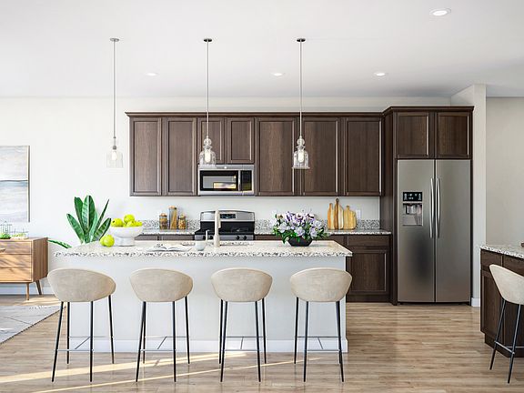 Kitchen with breakfast bar island