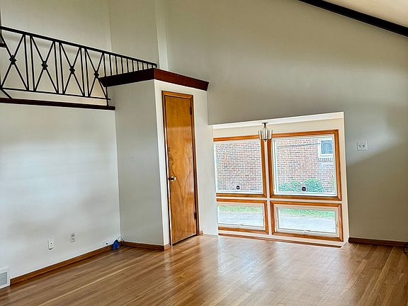 Great room looking toward enclosed side yard