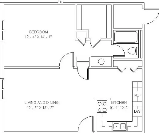 1 Bedroom A 1 Bedroom A
