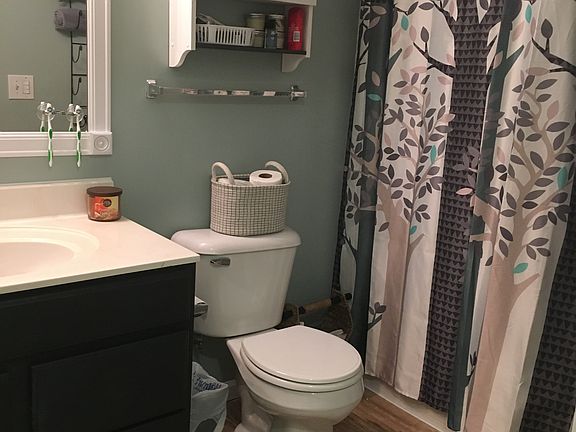 New floor in hall bath 