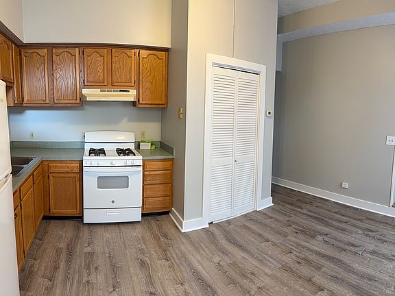 Kitchen with gas stove