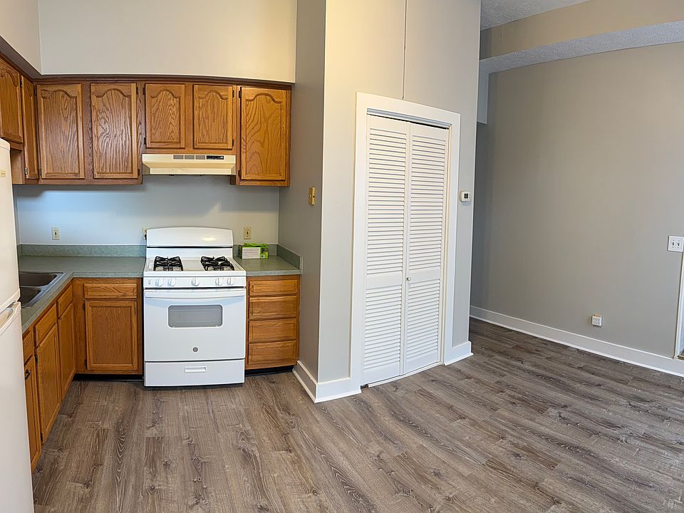 Kitchen with gas stove