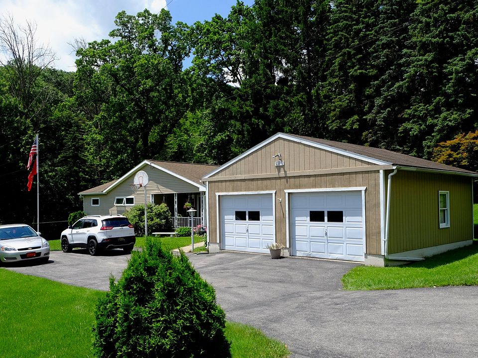 Driveway and garage