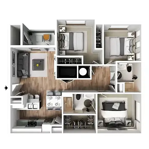 Floor plan 3 X 2