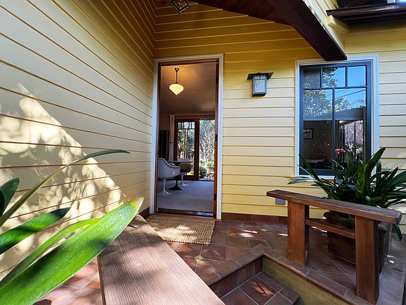 Entry Porch with Opened Front Door