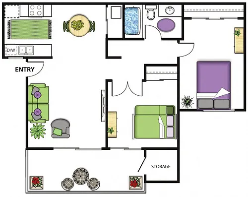 Floor plan Plan B
