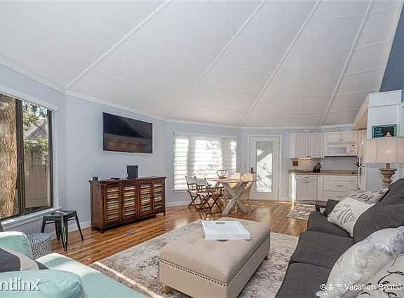 After the sun has set, relax with our HDTV