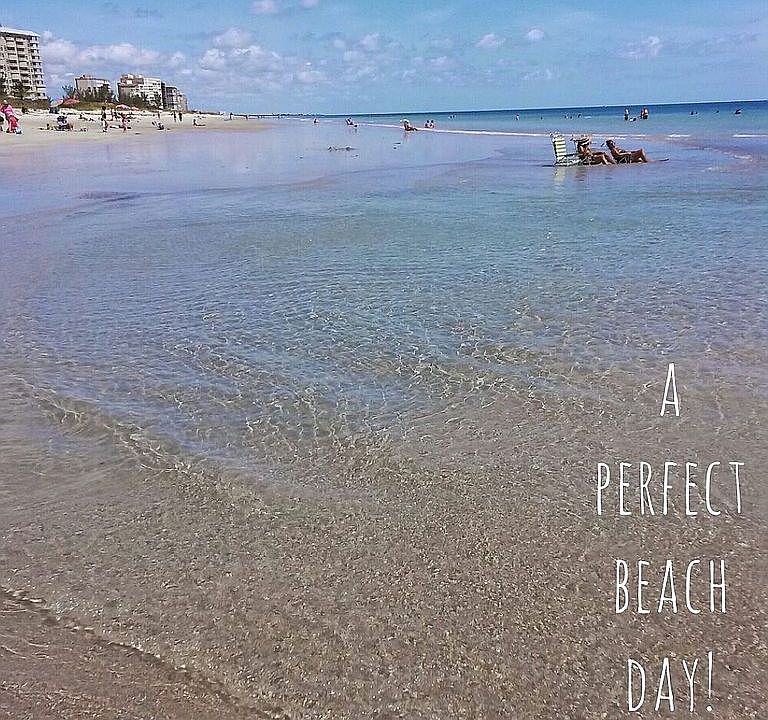 local beach during low tide