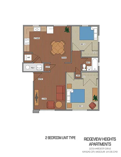 Floor plan 2 Bedroom
