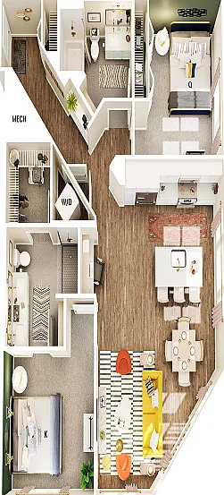 B3 floor plan Broadstone Centennial