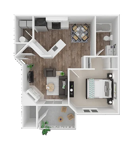 Floor plan 1x1 Classic