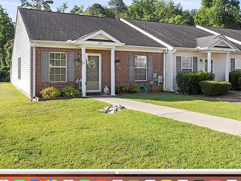 Well kept front yard.
