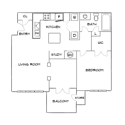 Floor plan Design 1C