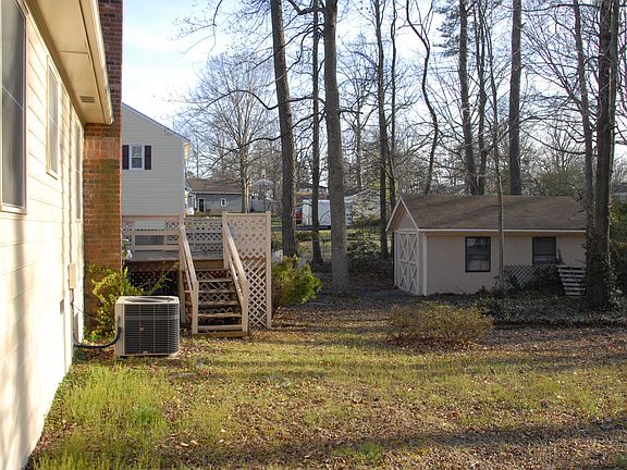 Backyard with deck