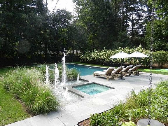 Pool and fountain
